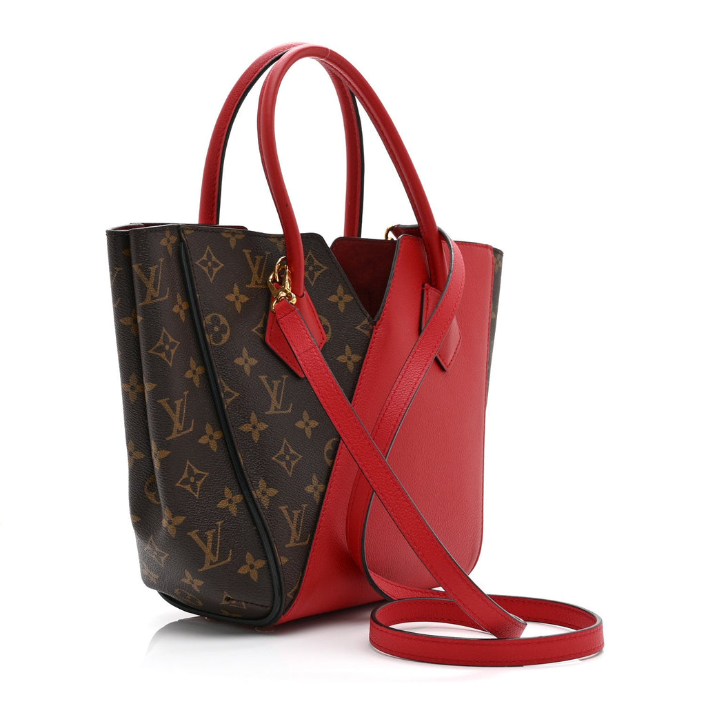 Calfskin Monogram Kimono Tote Cherry