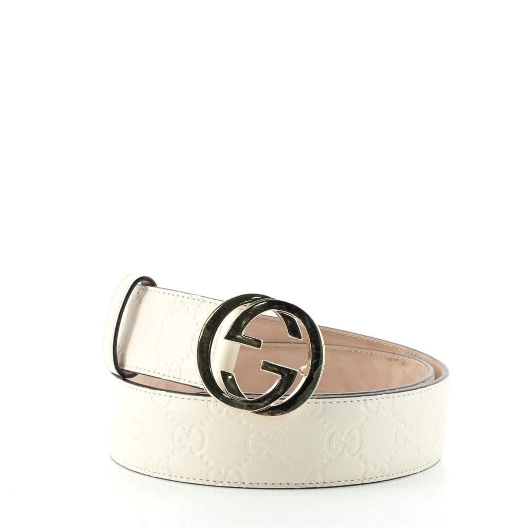 Interlocking G Belt Guccissima Leather Wide 85