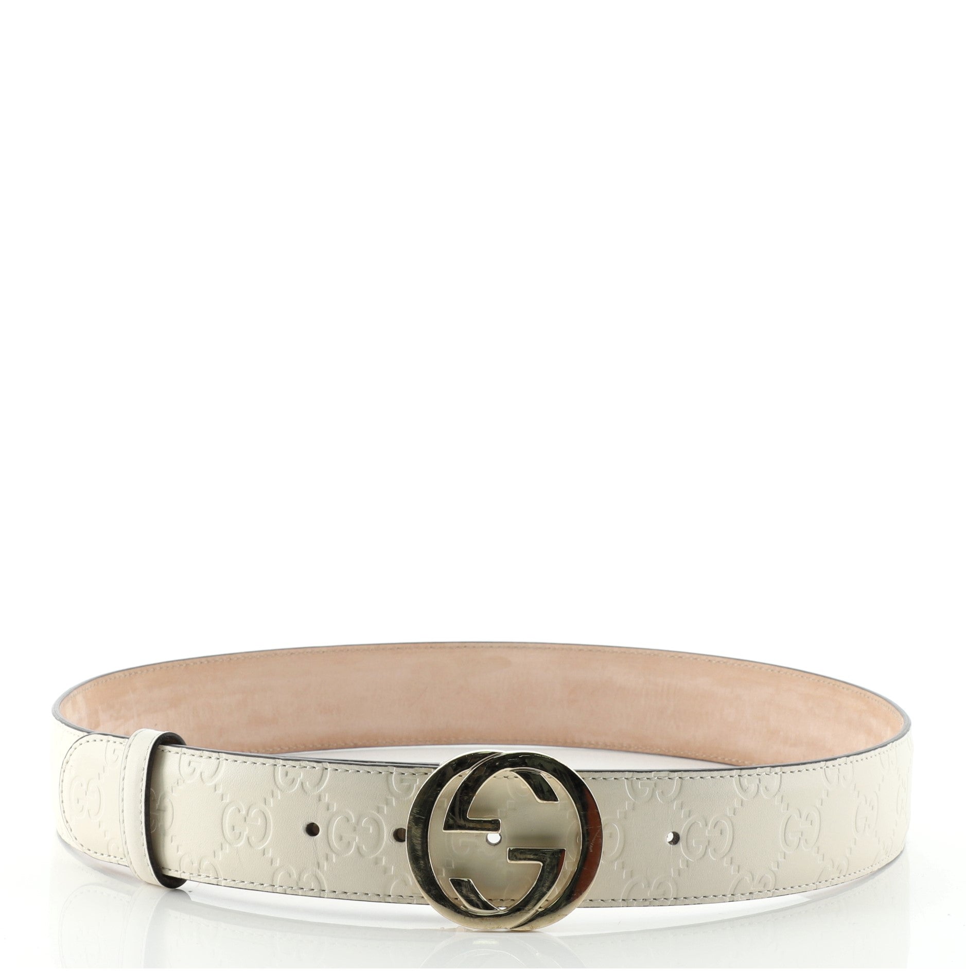 Interlocking G Belt Guccissima Leather Wide 85
