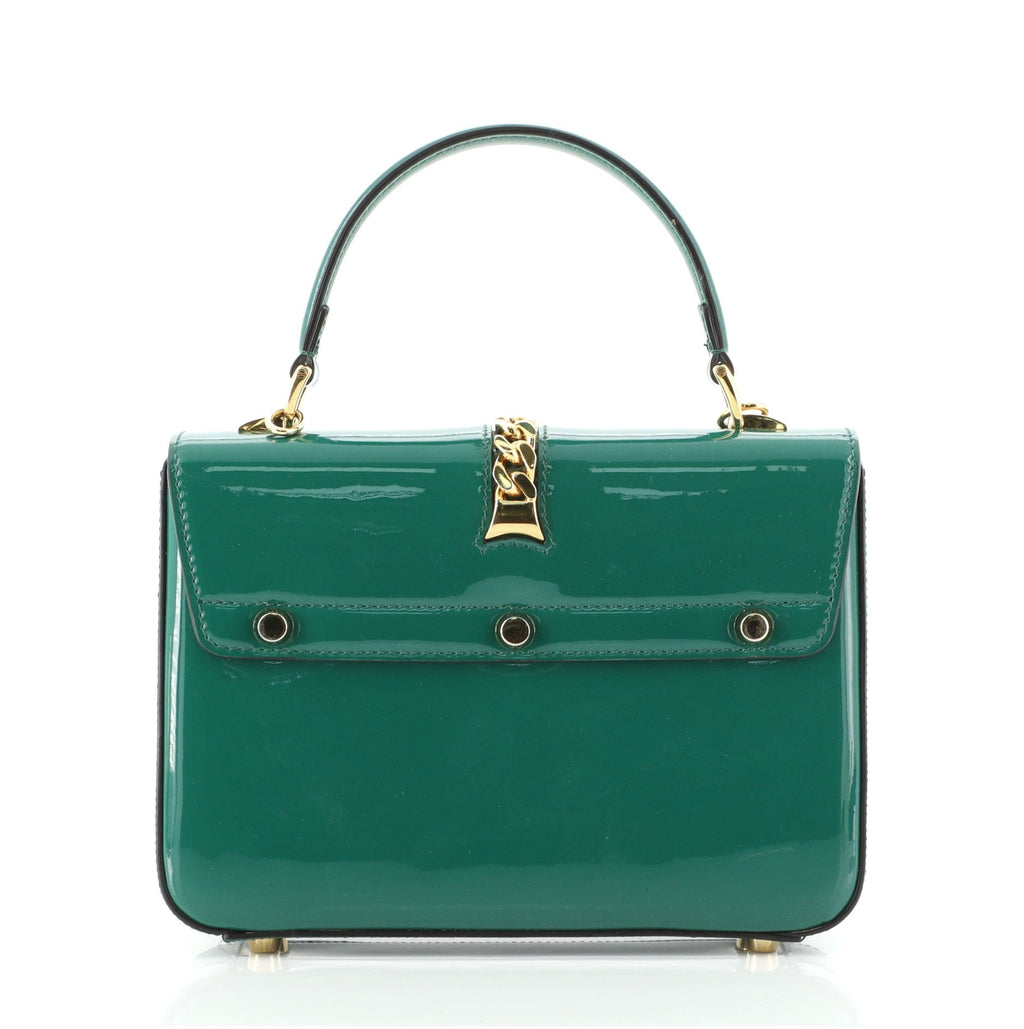 1969 Sylvie Top Handle Bag Patent Leather Mini
