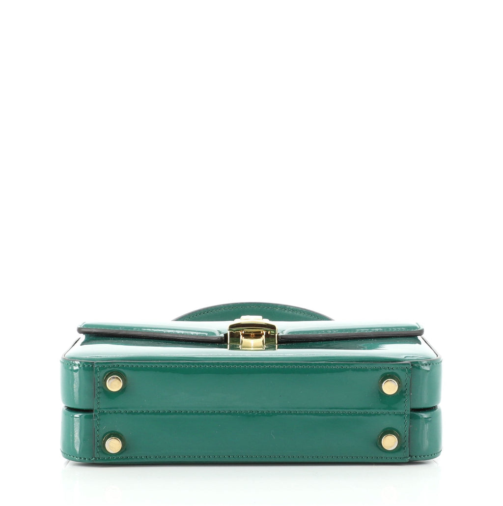 1969 Sylvie Top Handle Bag Patent Leather Mini