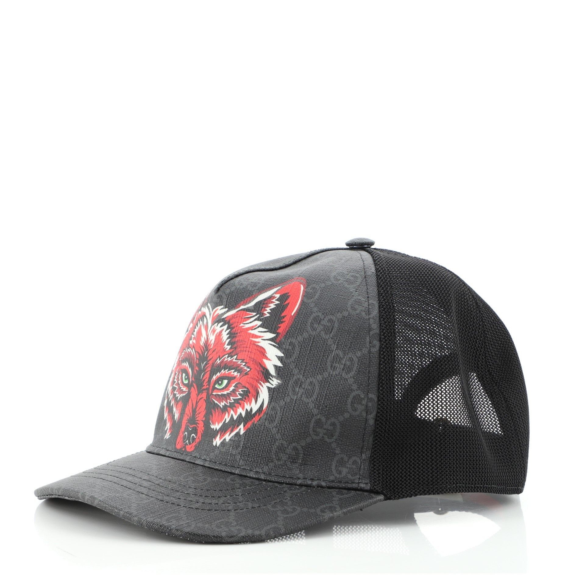 Wolf Baseball Cap GG Coated Canvas Large