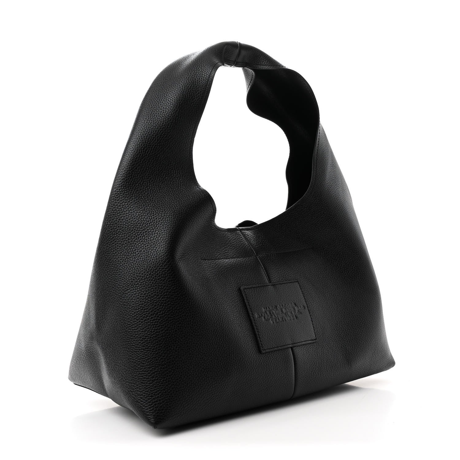 Grained Calfskin Medium The Sack Bag Black