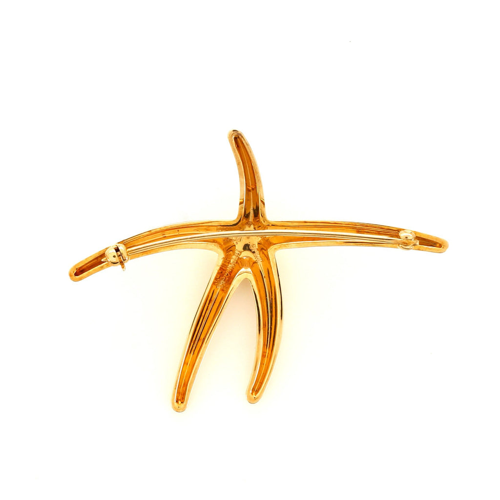 Elsa Peretti Starfish Brooch 18K Yellow Gold Large