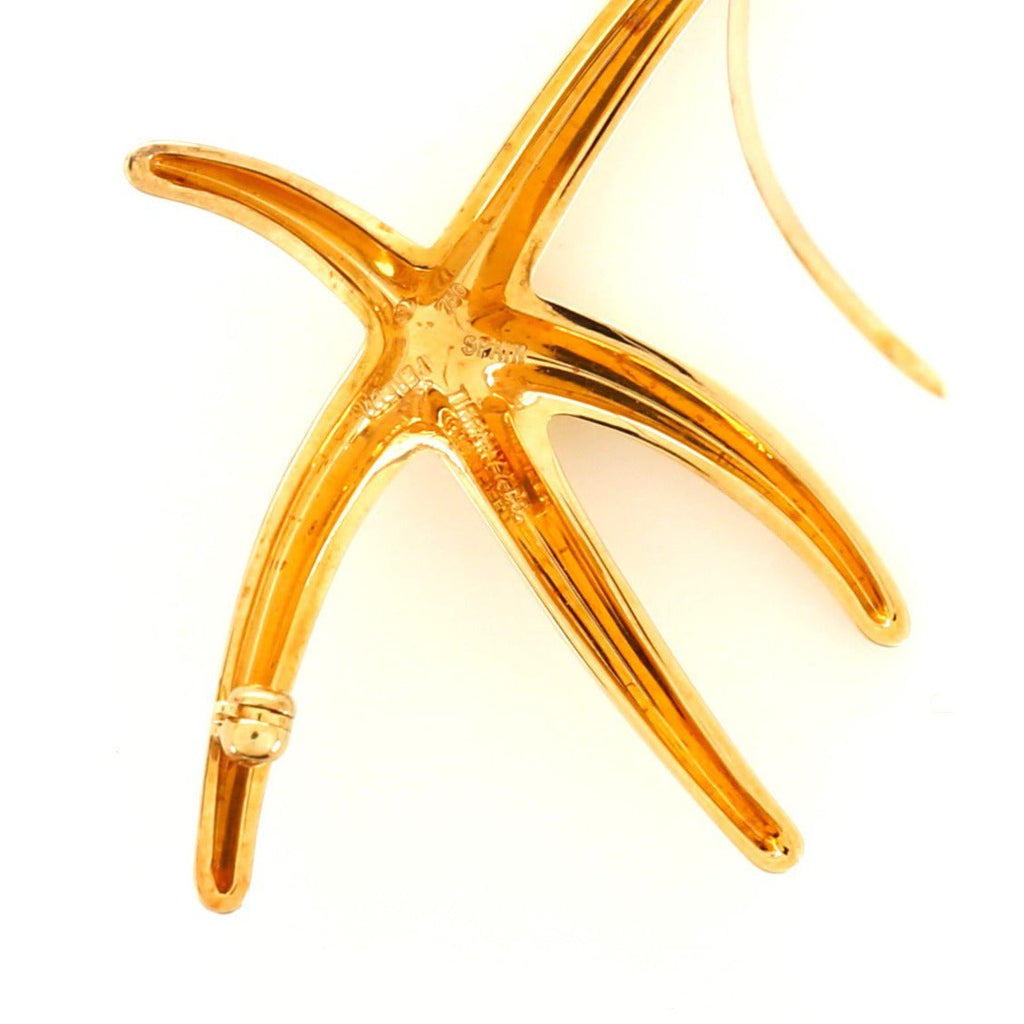 Elsa Peretti Starfish Brooch 18K Yellow Gold Large