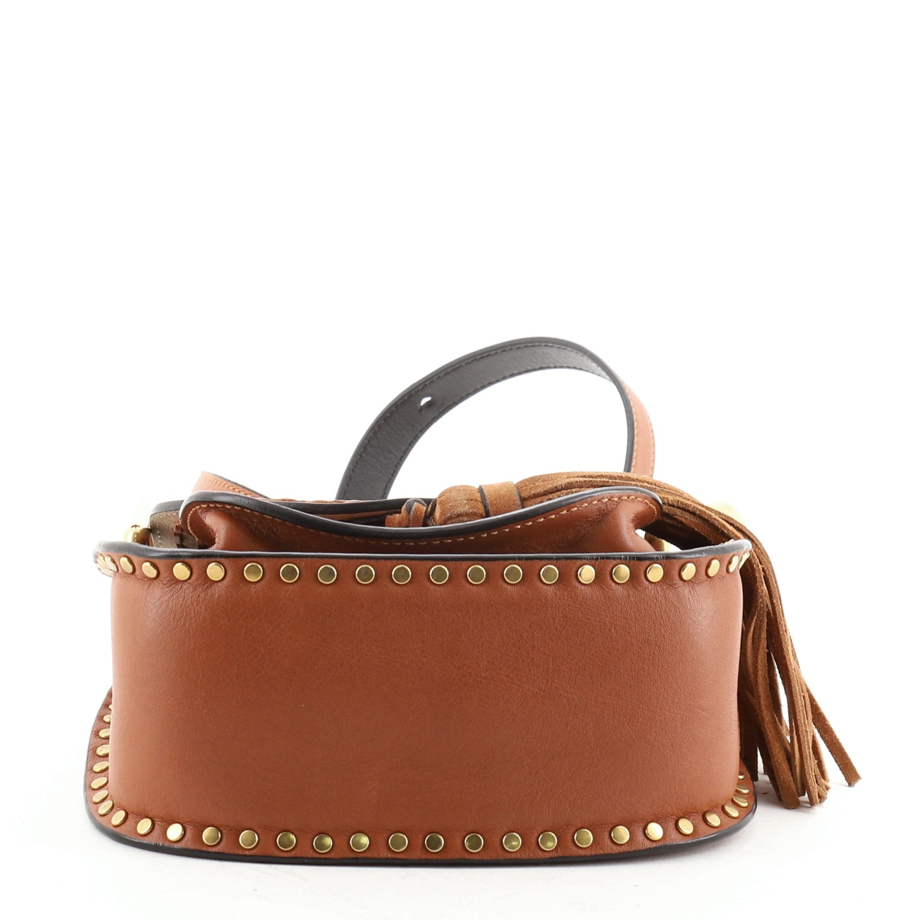Hudson Handbag Whipstitch Leather Mini