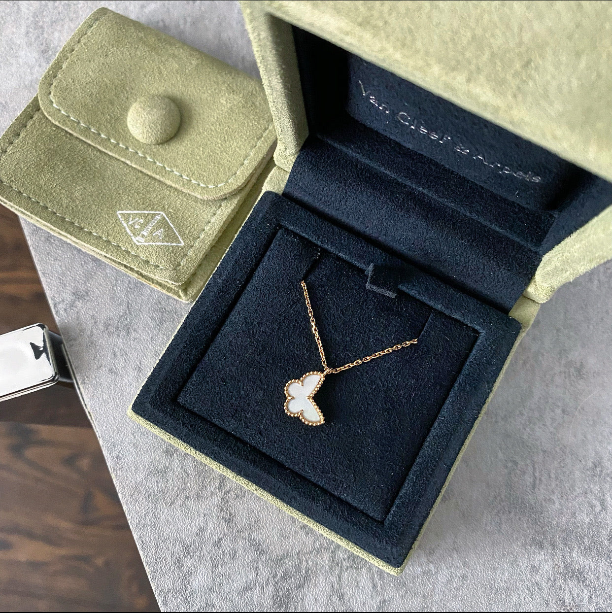 Van Cleef & Arpels Sweet Alhambra Butterfly Necklace