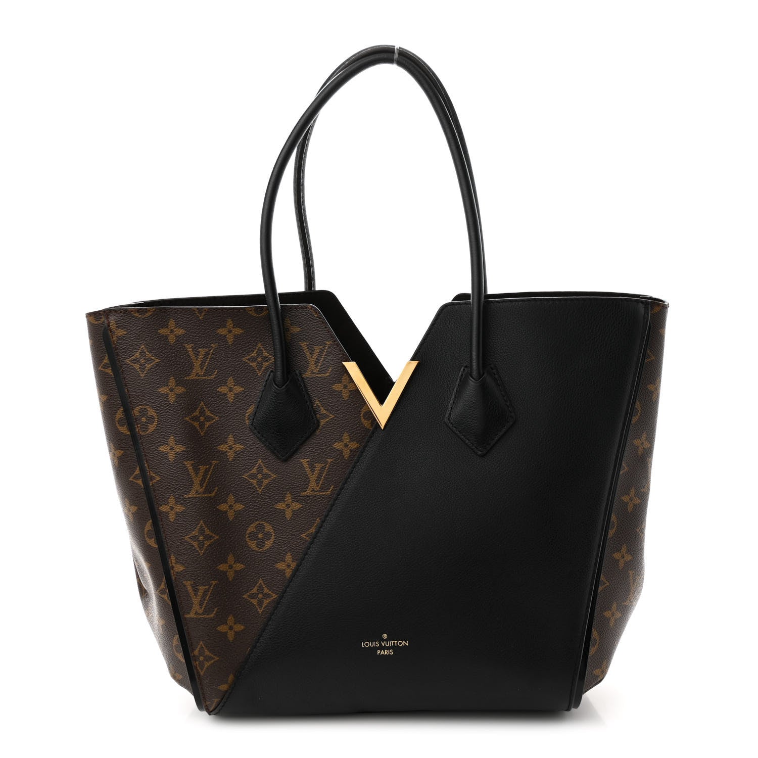 Calfskin Monogram Kimono Tote Black
