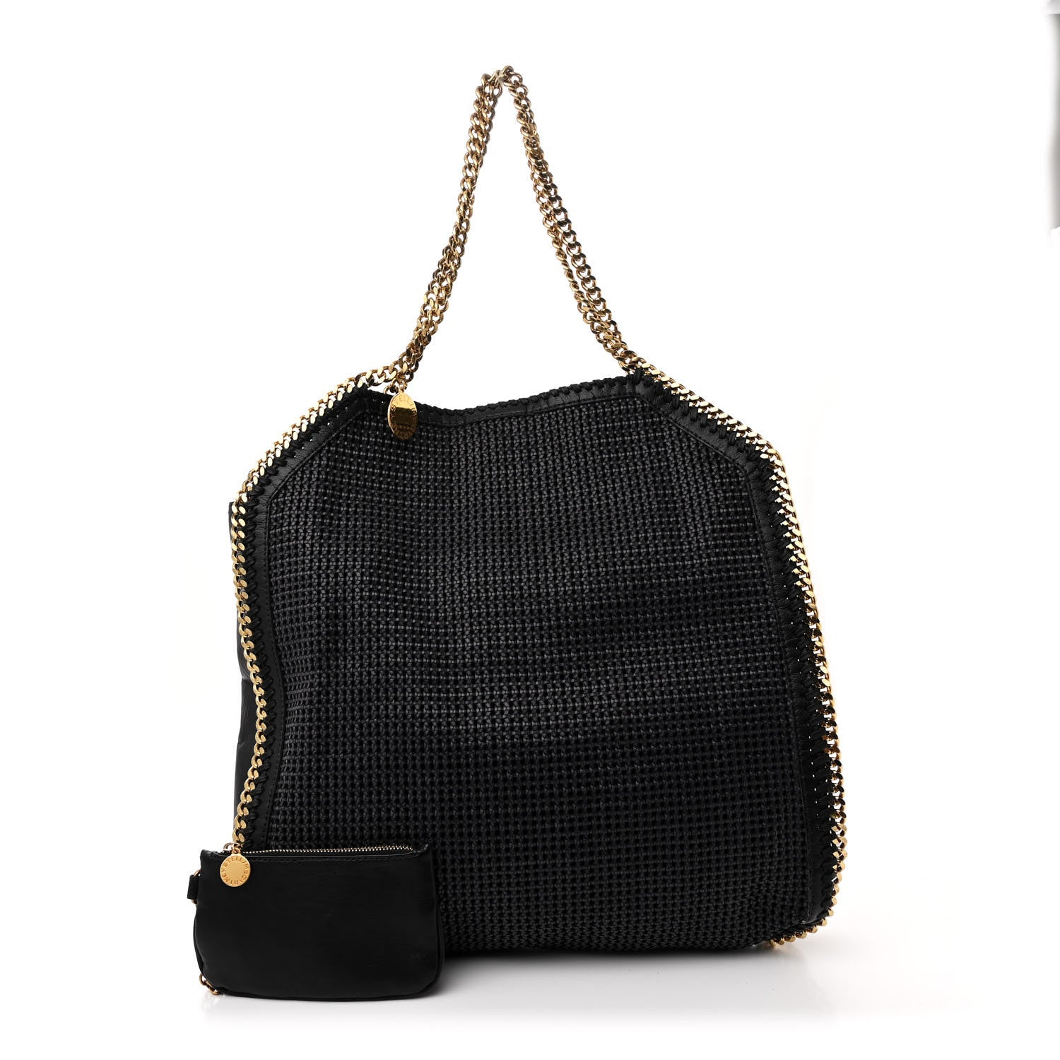 Eco Alter Nappa Woven Big Falabella Tote Black
