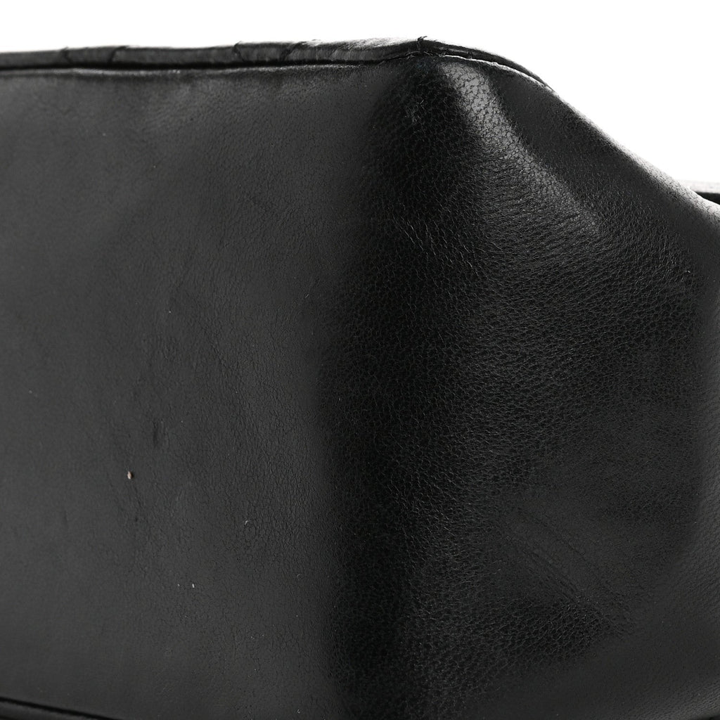 Lambskin Quilted Medium Single Flap Black