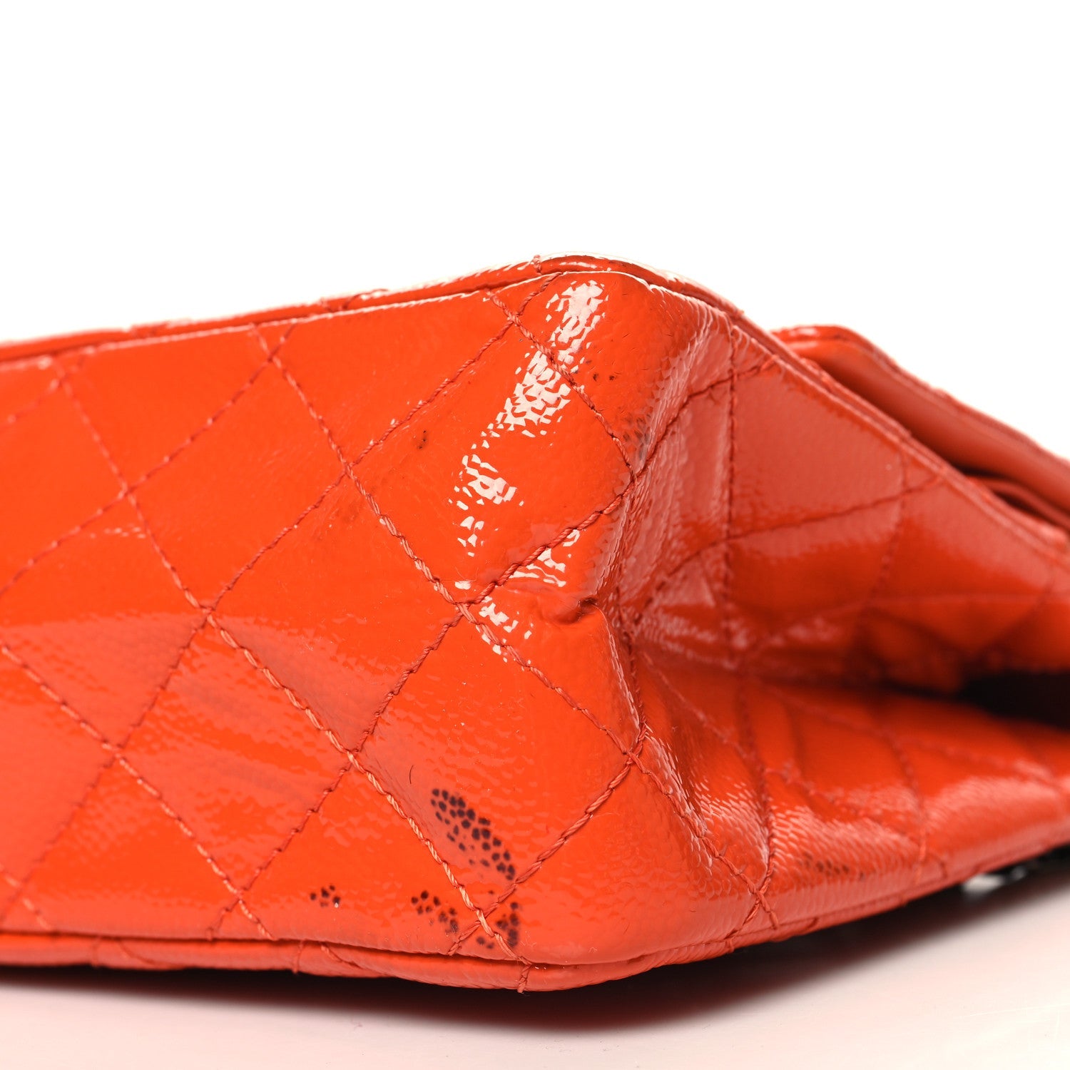 Patent Caviar Quilted 2.55 Reissue 226 Flap Orange