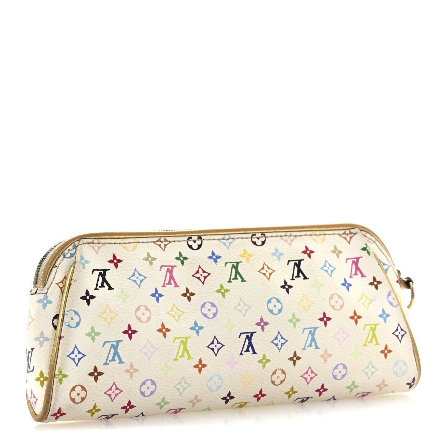 Monogram Multicolor Kate Clutch White