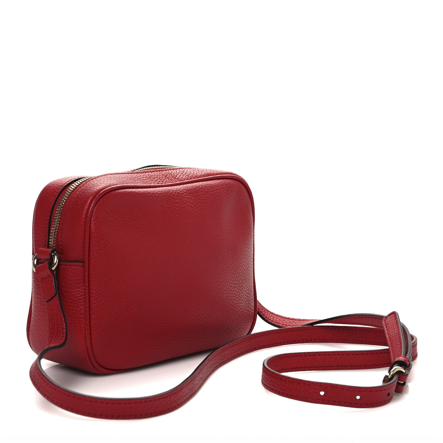 Pebbled Calfskin Small Soho Disco Bag Tabasco Red