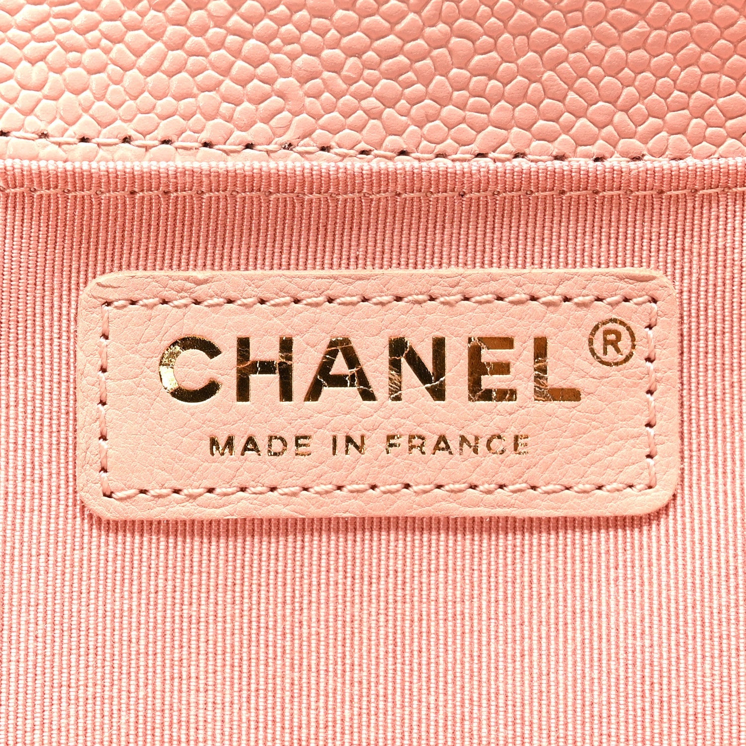 Caviar Quilted Medium Boy Flap Light Pink