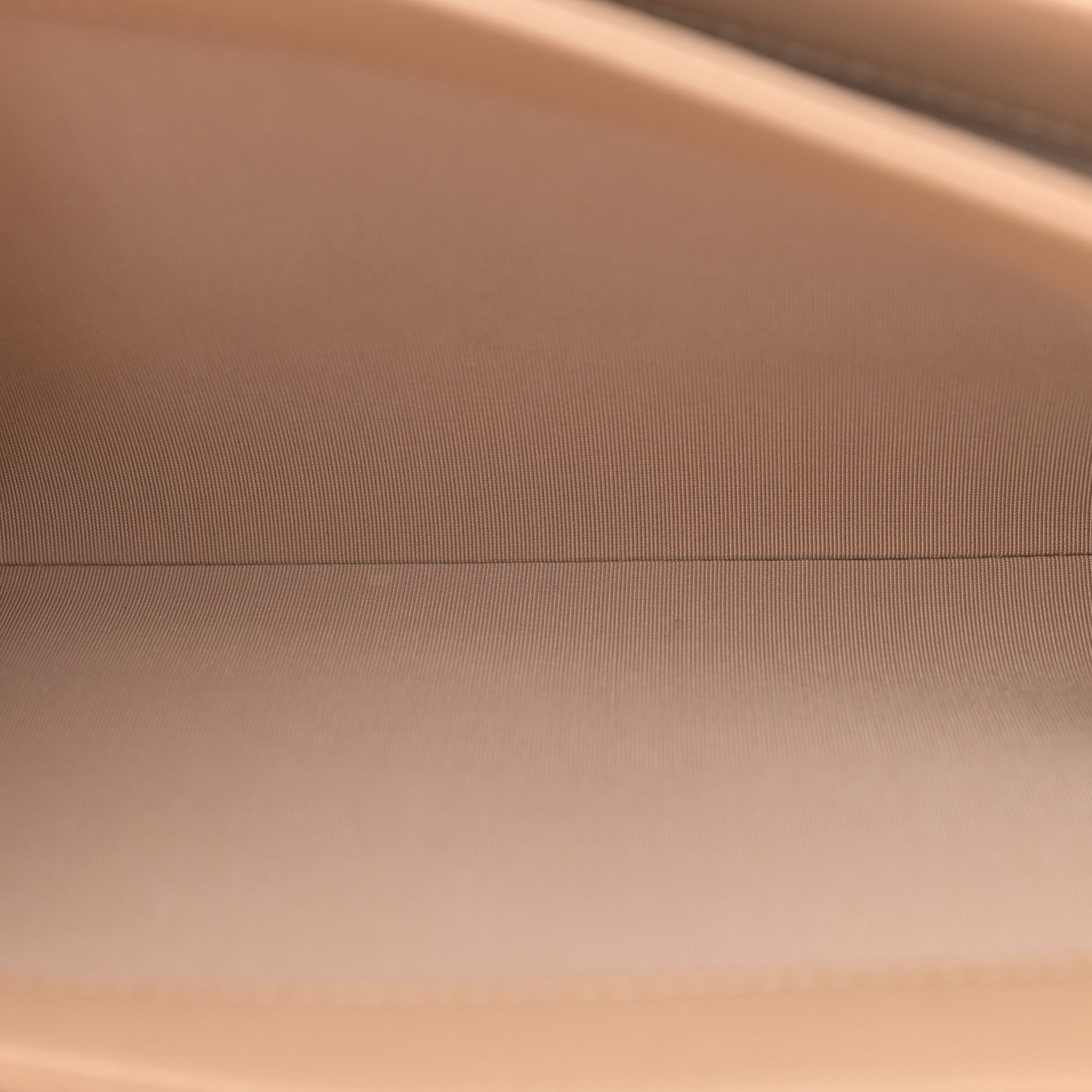 Grained Calfskin Stitched Enamel CC Flap Bag Beige