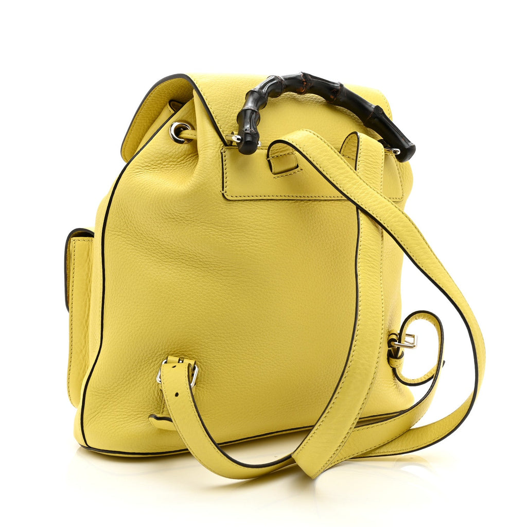Cellarius Calfskin Medium Bamboo Backpack Mimosa Flower