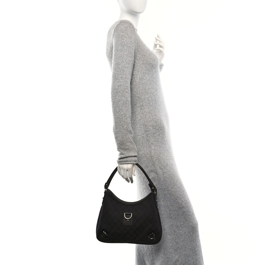 Denim Monogram Abbey D Ring Hobo Brown