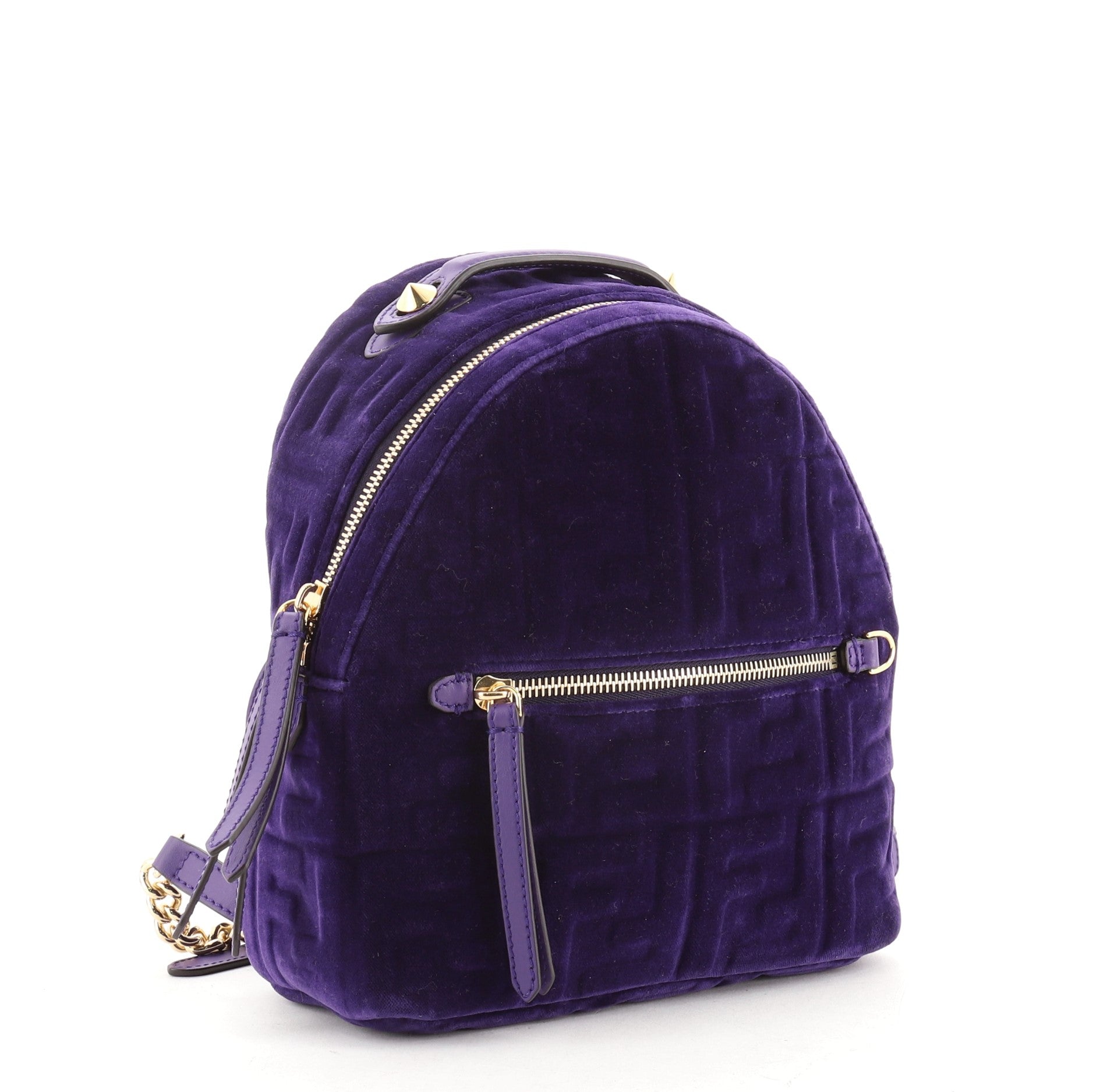 By The Way Backpack Zucca Embossed Velvet Mini