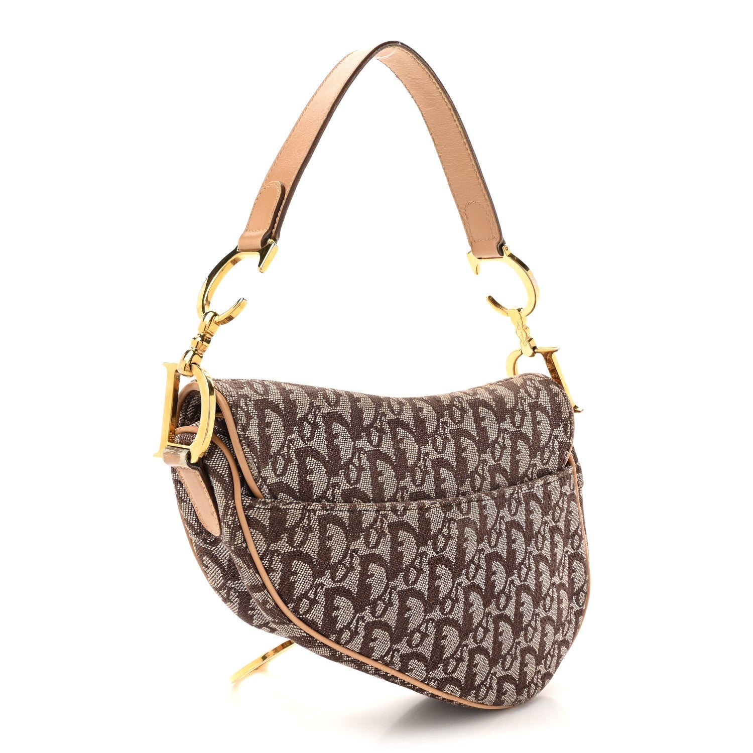 Monogram Saddle Bag Brown