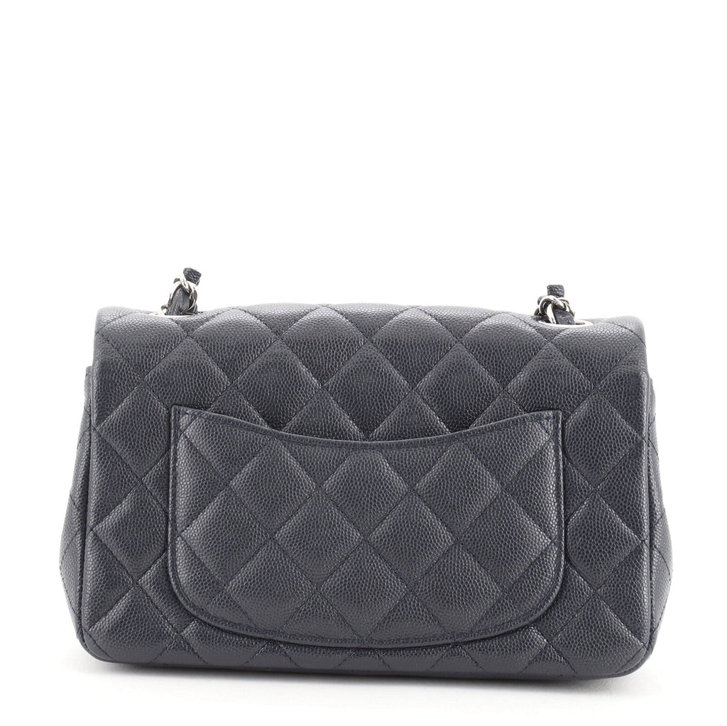 Classic Single Flap Bag Quilted Caviar Mini