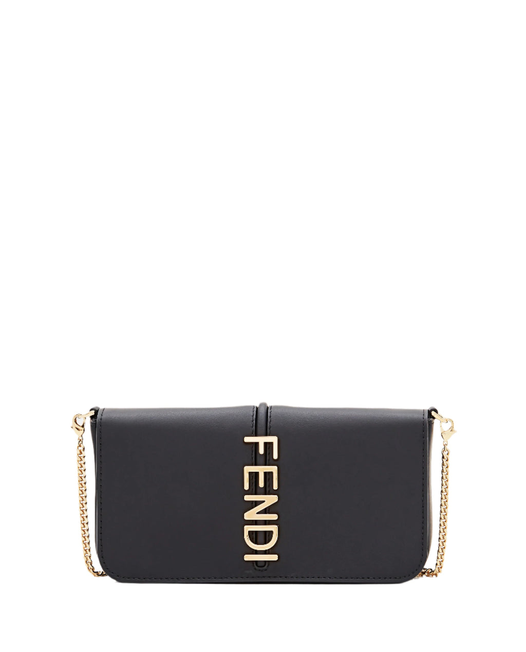 Fendigraphy FF Leather Wallet on Chain