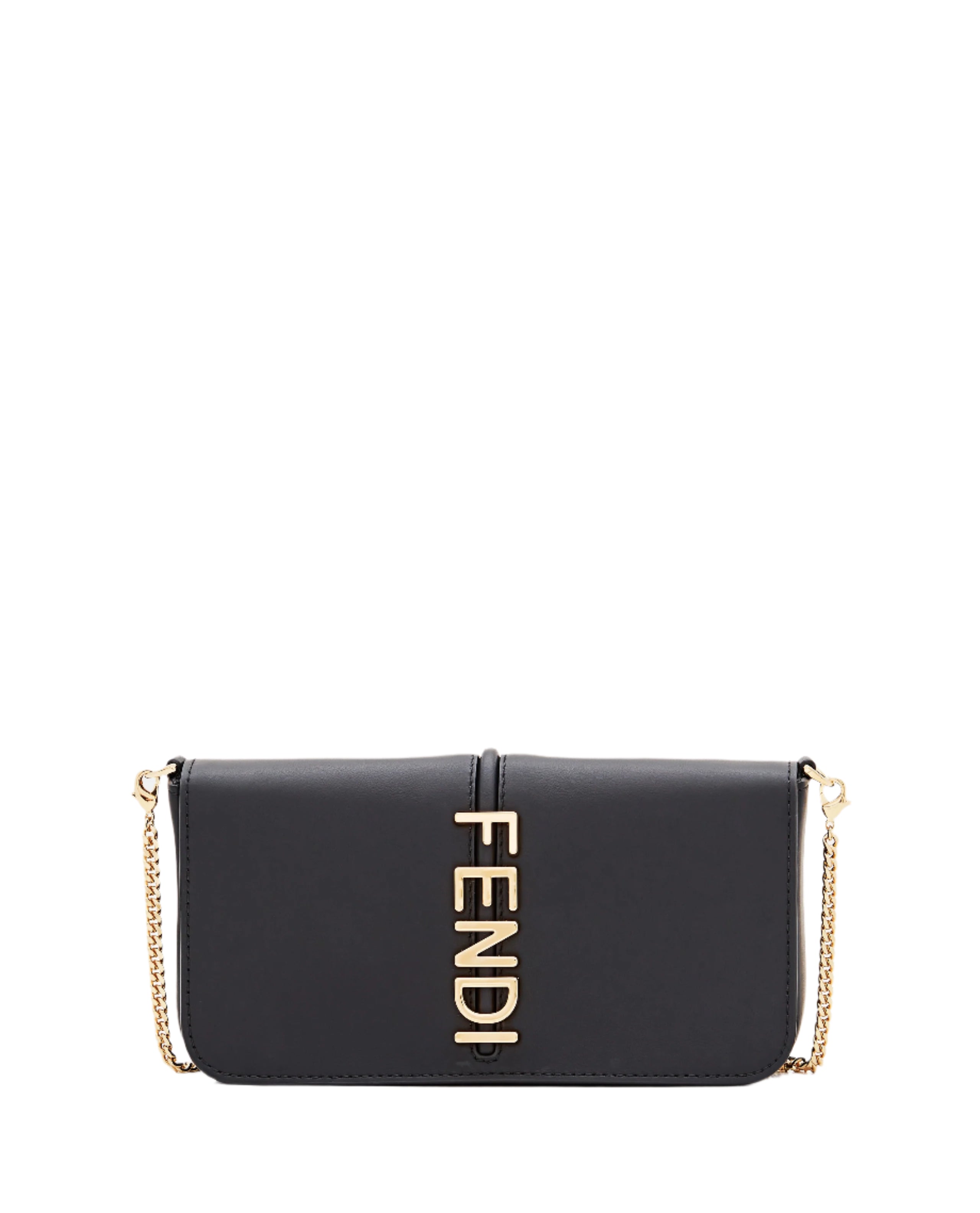Fendigraphy FF Leather Wallet on Chain