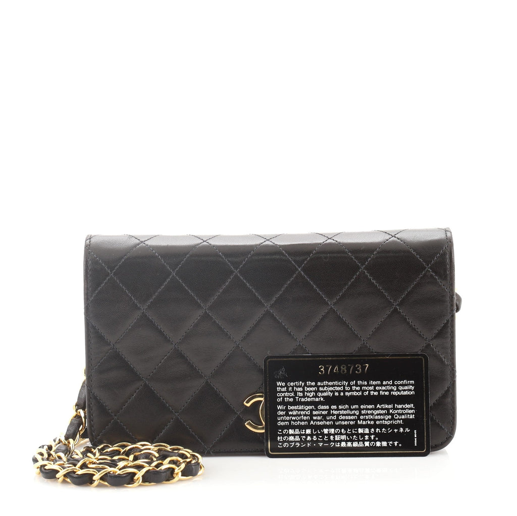 Vintage Full Flap Bag Quilted Lambskin Mini