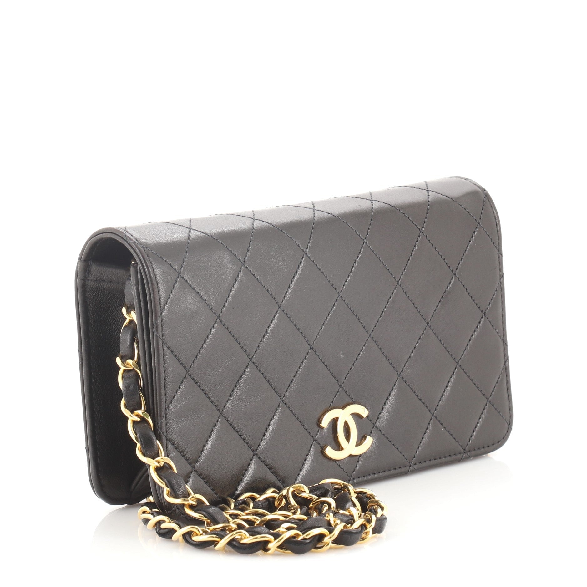 Vintage Full Flap Bag Quilted Lambskin Mini