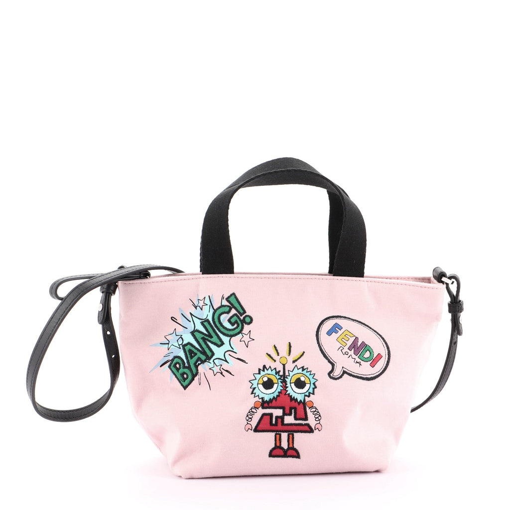 Convertible Tote Embroidered Canvas Mini