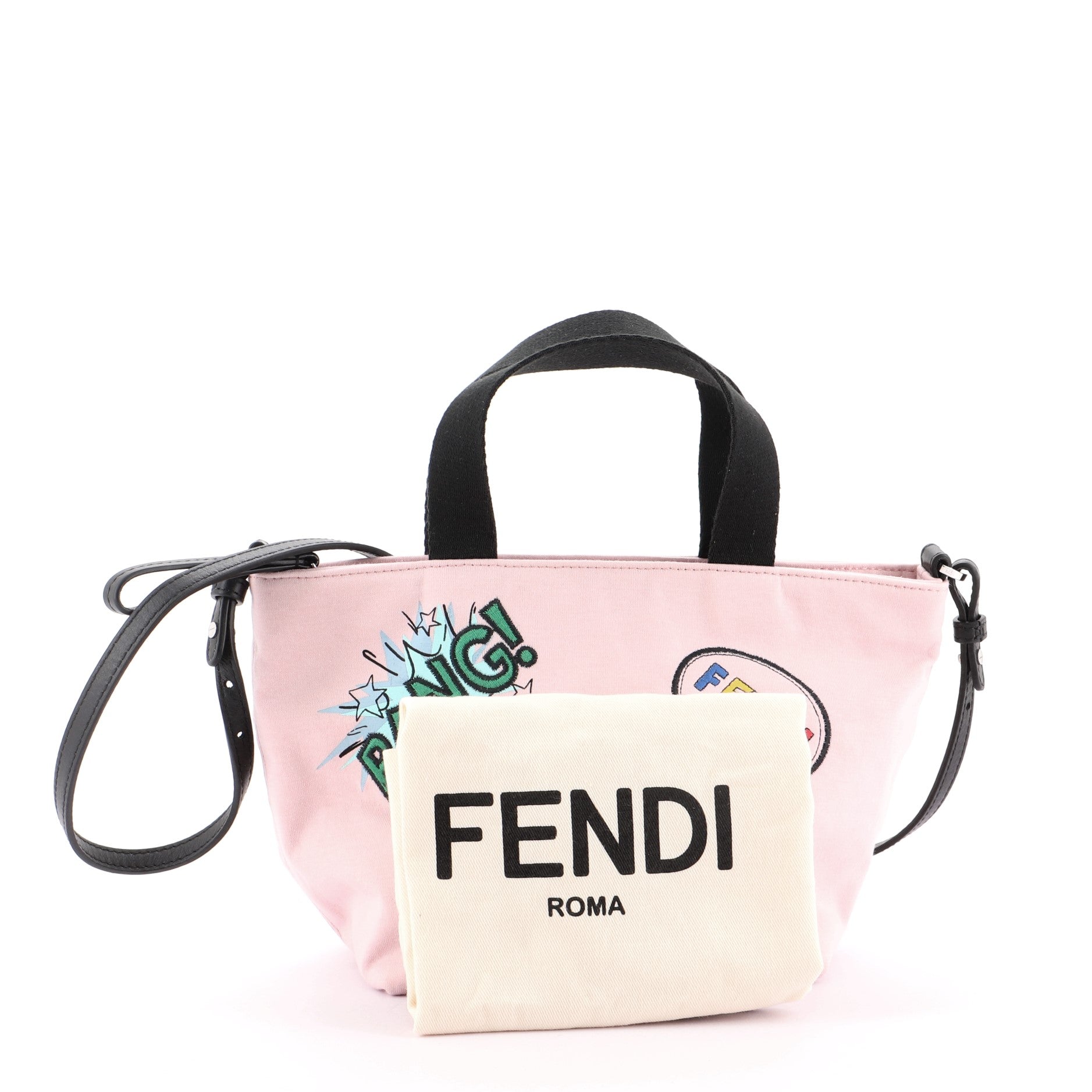 Convertible Tote Embroidered Canvas Mini