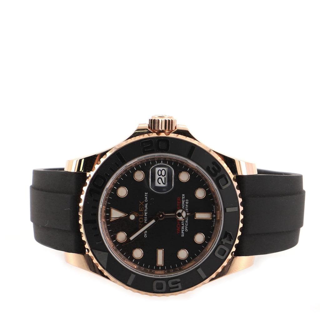 Oyster Perpetual Yacht-Master Automatic Watch Rose Gold with Ceramic and Rubber 40