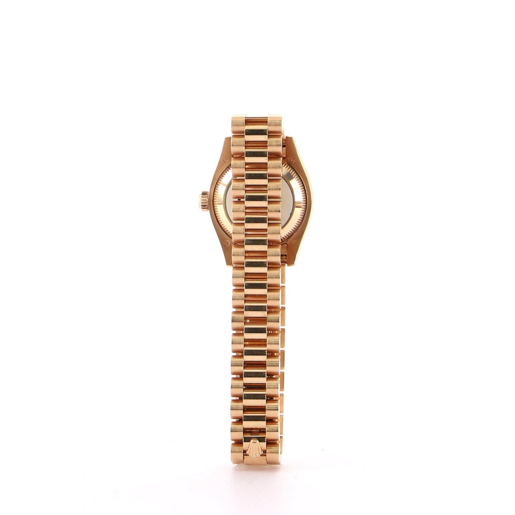 Oyster Perpetual Datejust Automatic Watch Rose Gold with Diamond Markers 26