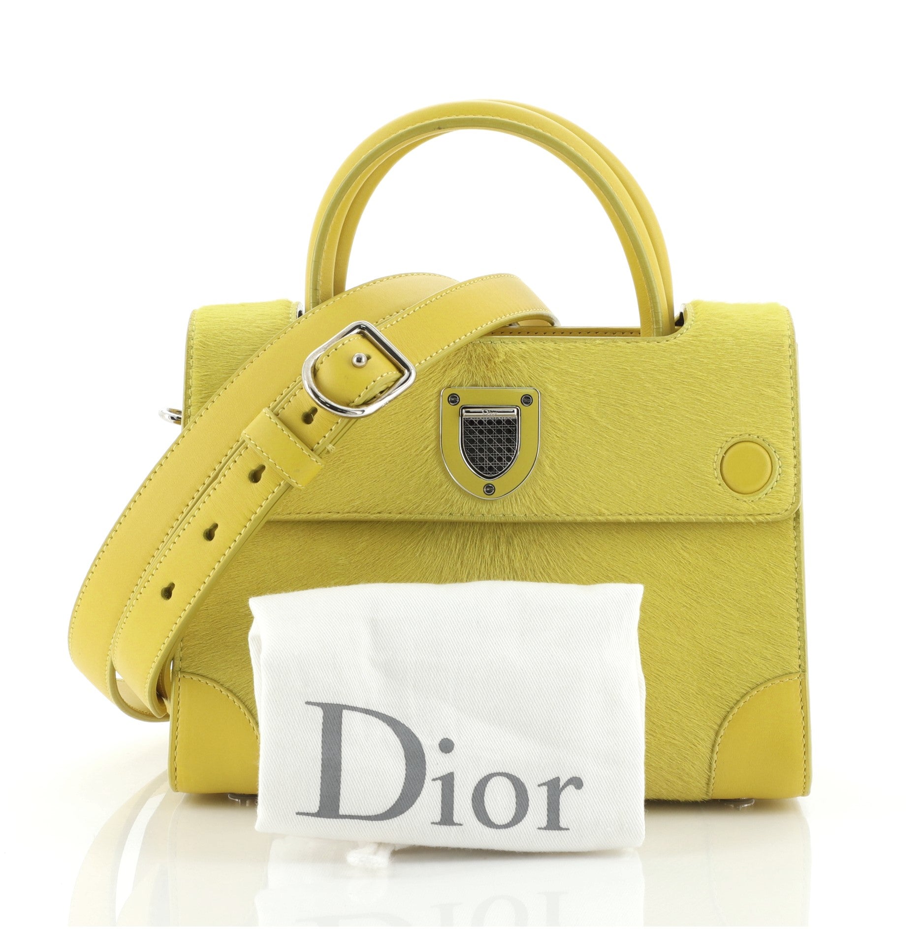 Diorever Handbag Calf Hair with Leather Mini