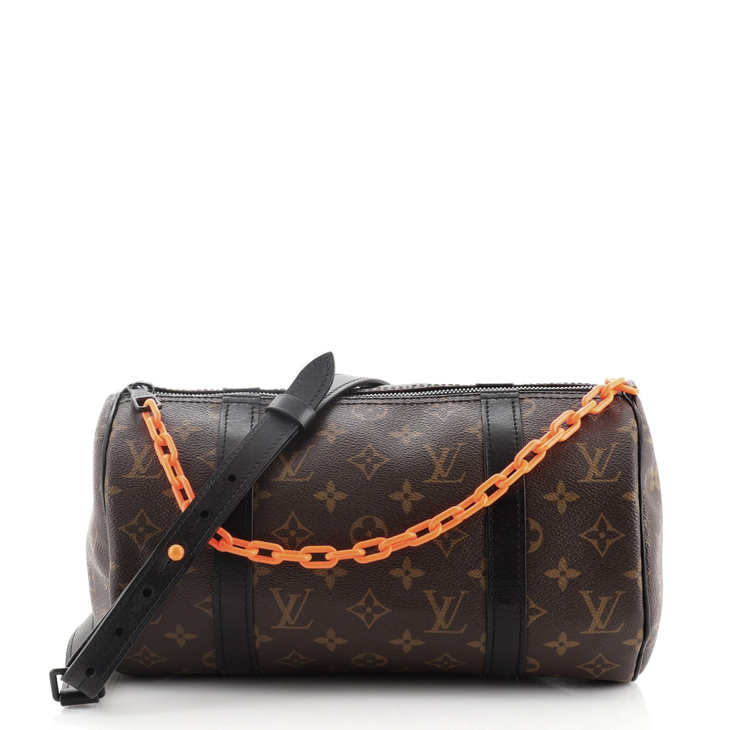Solar Ray Papillon Messenger Monogram Canvas Mini