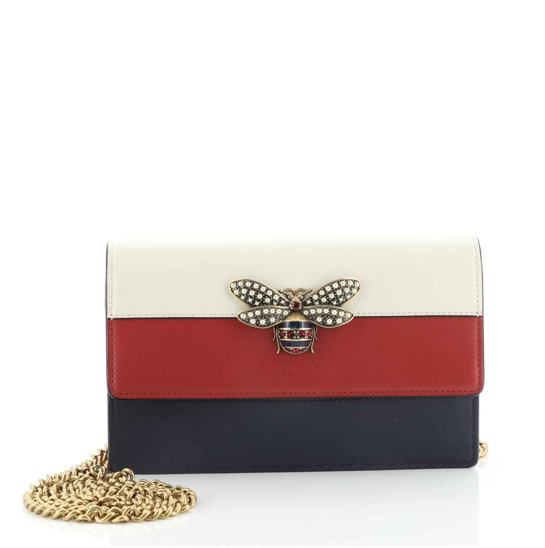 Queen Margaret Chain Wallet Leather Mini