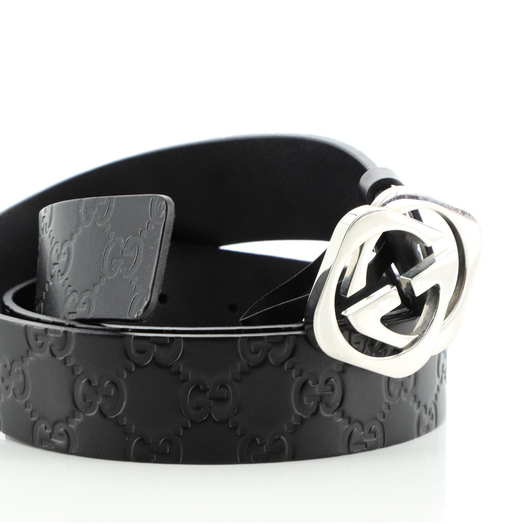 Square GG Belt Guccissima Leather Wide 105