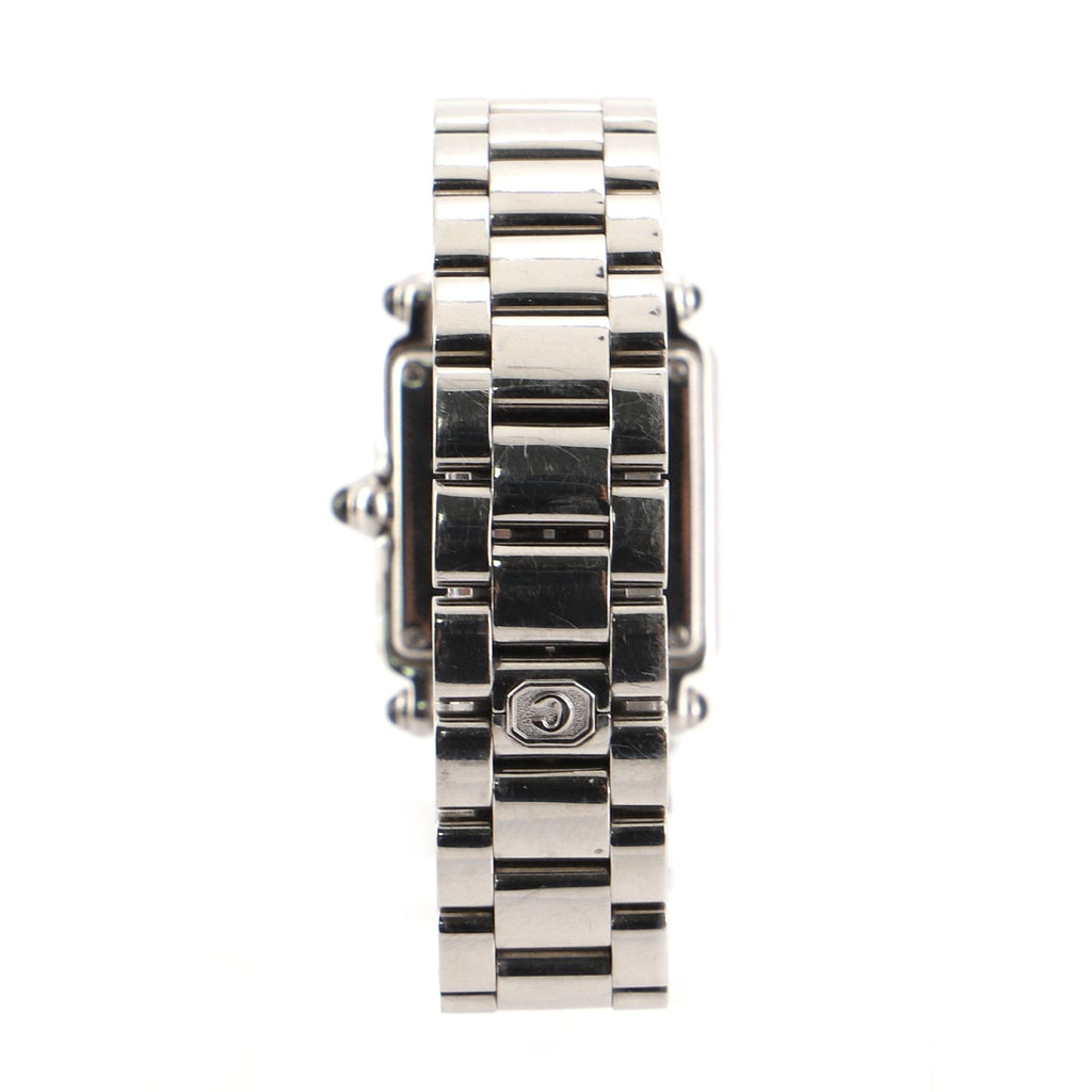 Happy Sport Square Quartz Watch Stainless Steel with Diamonds 27