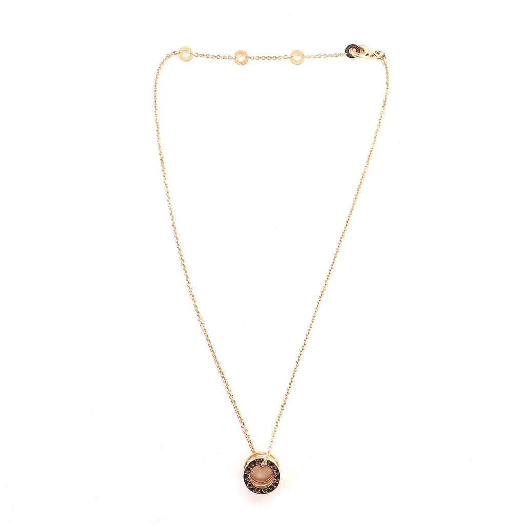 B.Zero1 Pendant Necklace 18K Rose Gold