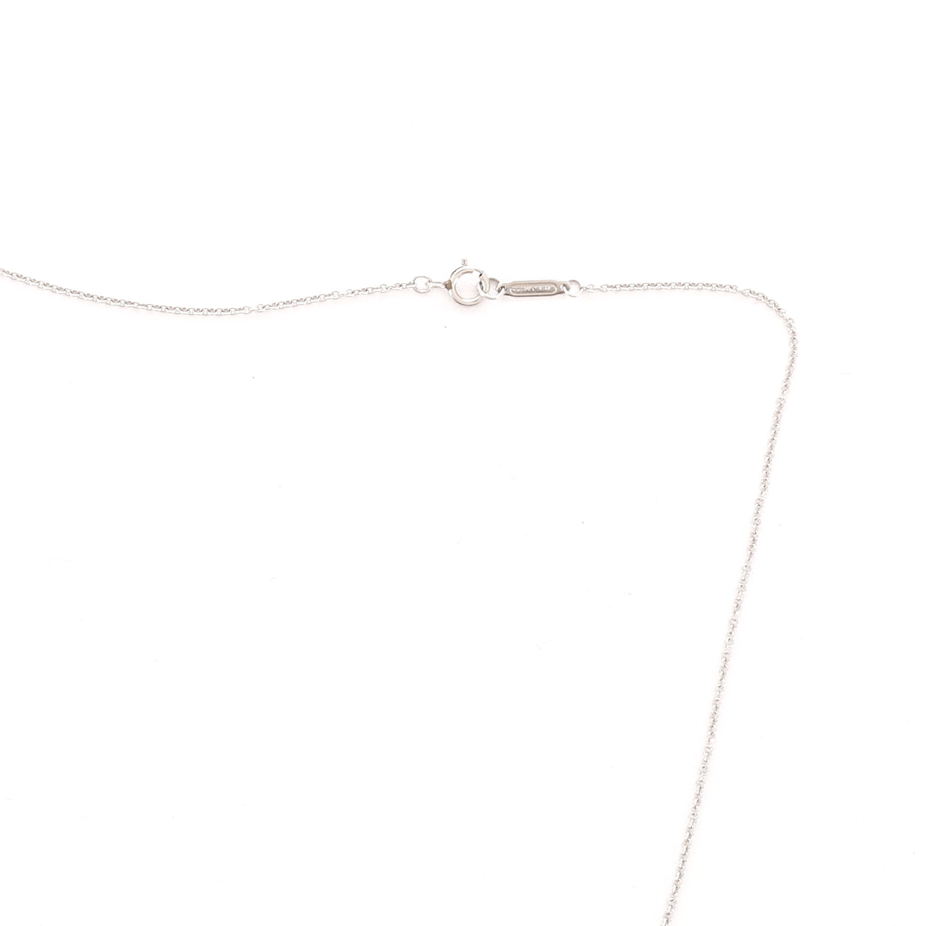 Circlet Pendant Platinum and Diamonds Small Necklace
