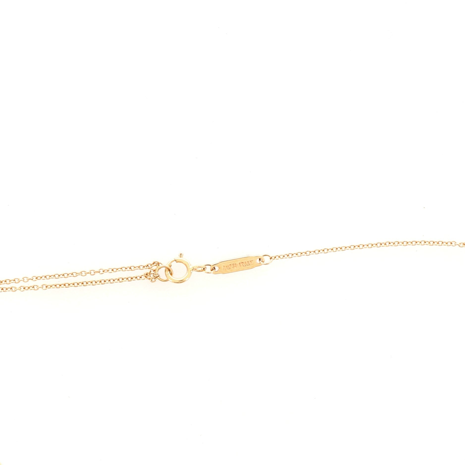 T Smile Pendant Necklace 18K Yellow Gold Mini