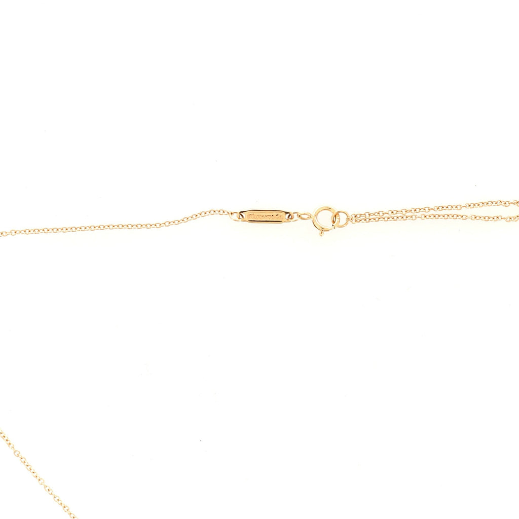 T Smile Pendant Necklace 18K Yellow Gold Mini