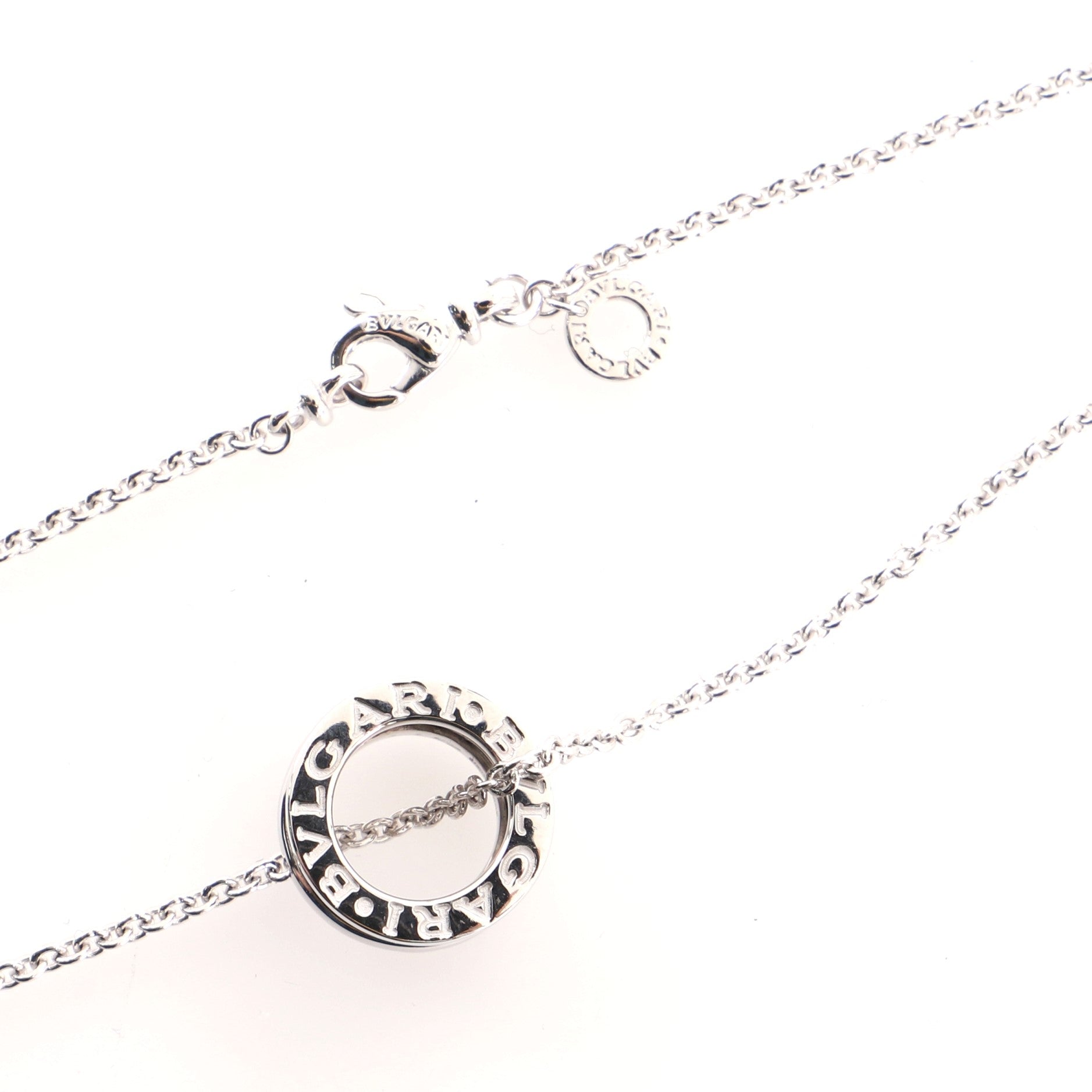 B.Zero1 Pendant Necklace 18K White Gold