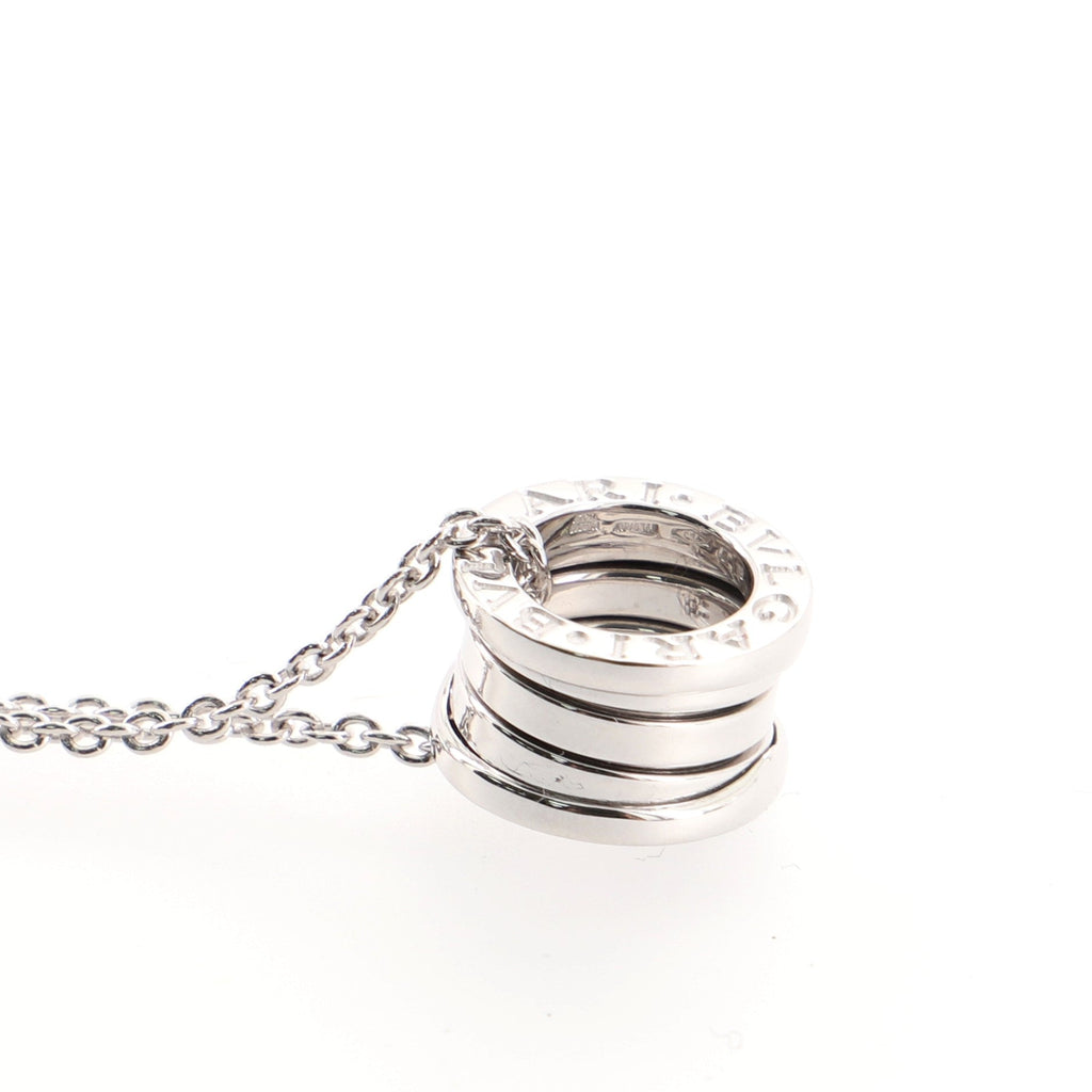 B.Zero1 Pendant Necklace 18K White Gold