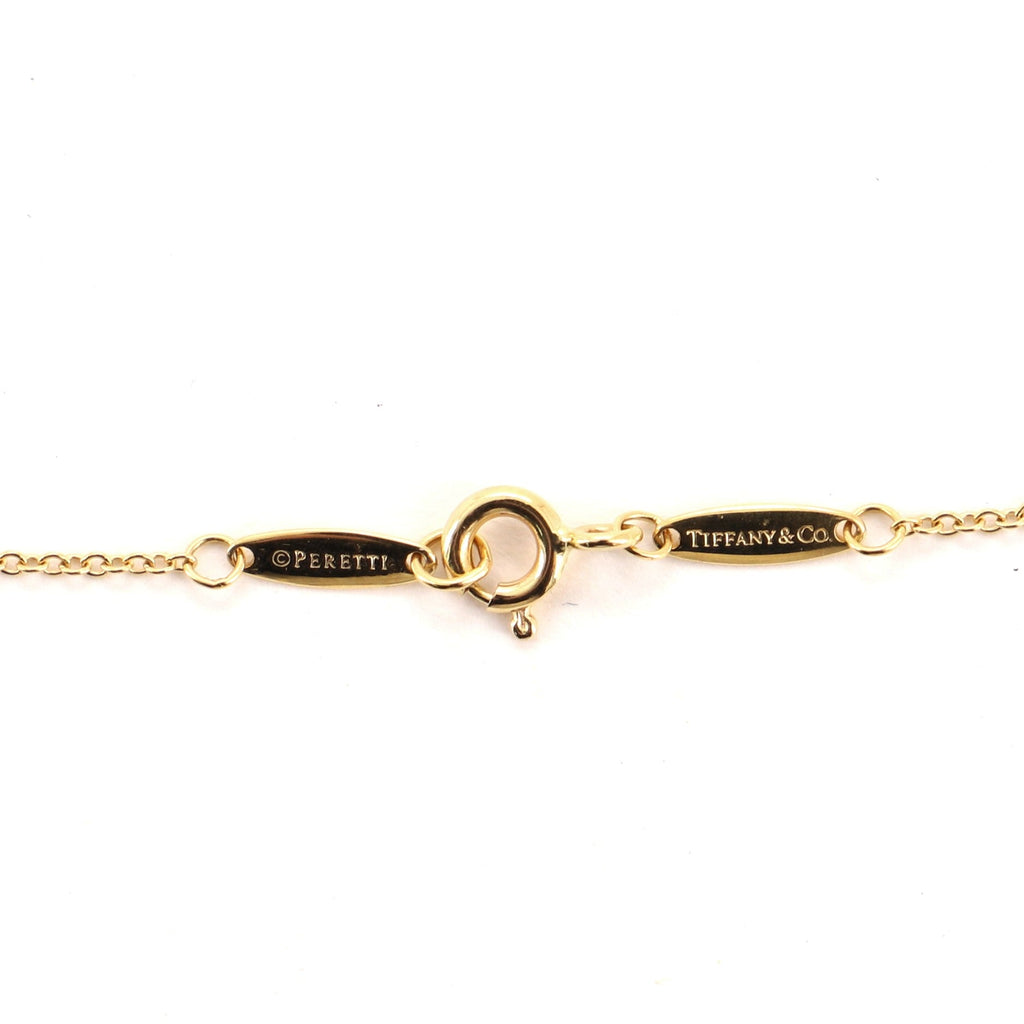 Elsa Peretti Diamonds By The Yard Pendant Necklace 18K Yellow Gold with Diamond .05CT