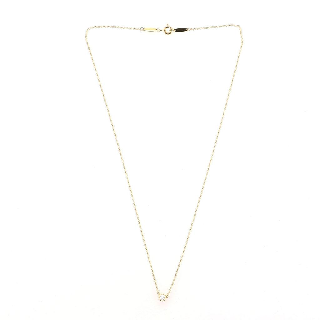 Elsa Peretti Diamonds By The Yard Necklace 18K Yellow Gold and Diamond 0.08CT