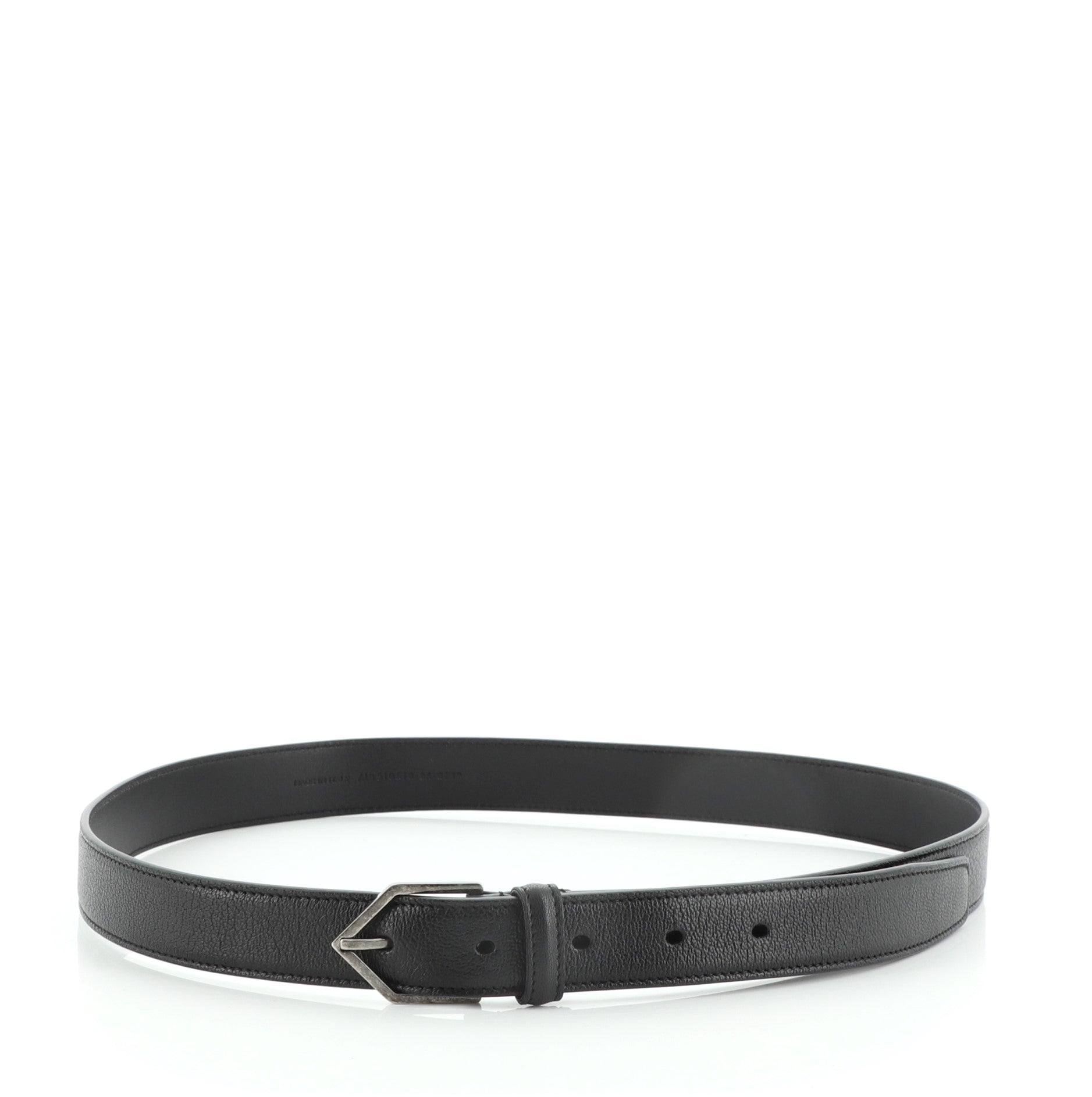 Triangle Buckle Belt Leather Thin 85