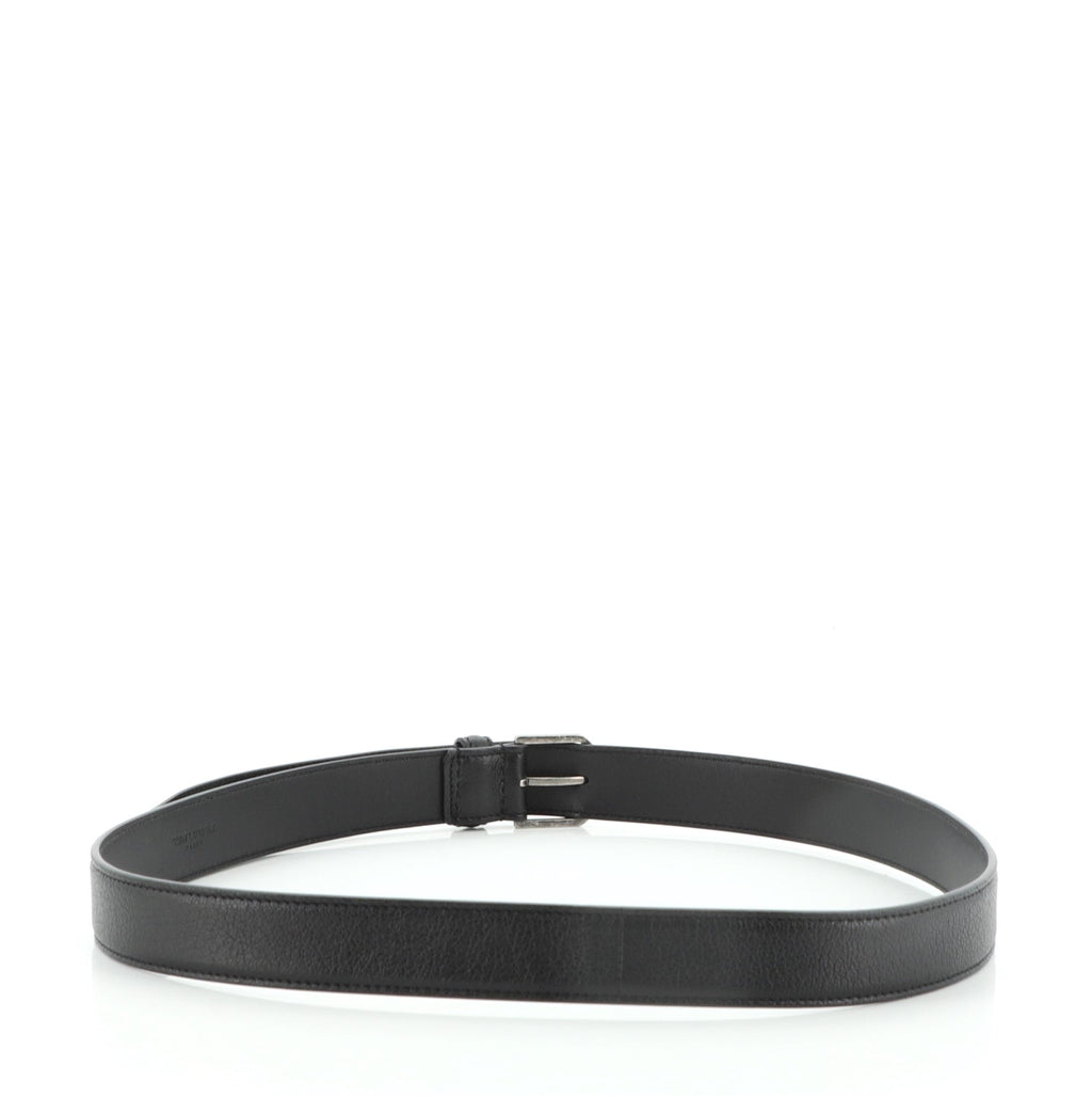 Triangle Buckle Belt Leather Thin 85