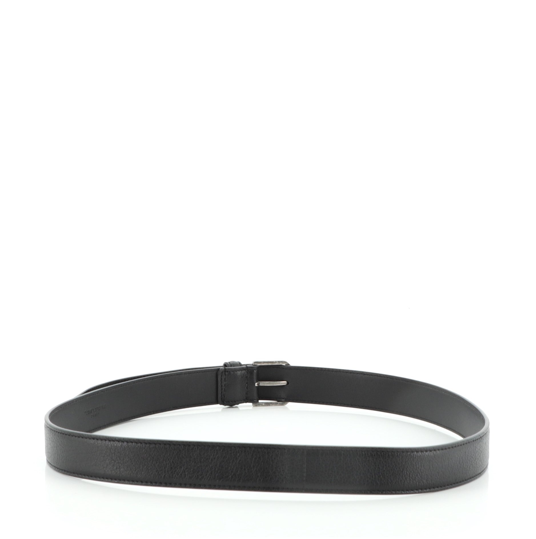 Triangle Buckle Belt Leather Thin 85