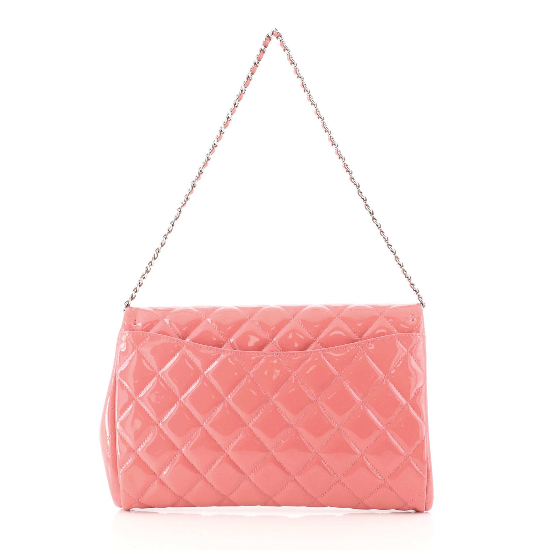 Clutch with Chain Quilted Patent