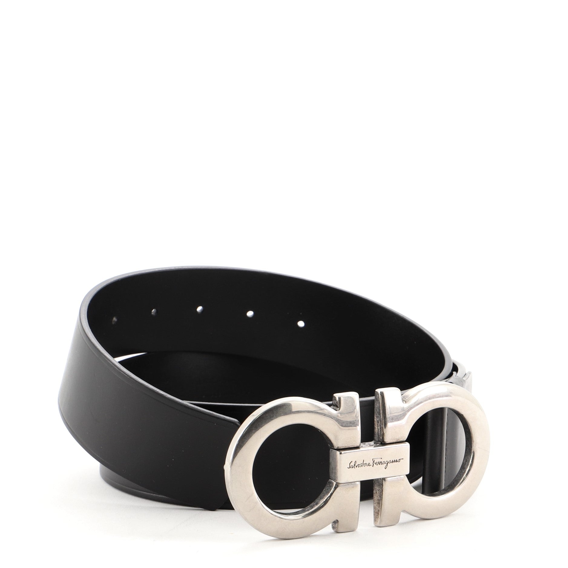Gancini Belt Leather Wide 70